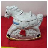 Ceramic Rocking Horse Cookie Jar