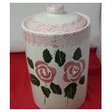 Ceramic Rose Cookie Jar