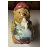 Vintage Debbie Mumm World Peace Bear Cookie Jar