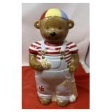 1994 Peggy Jo Ackley Baseball Bear Cookie Jar