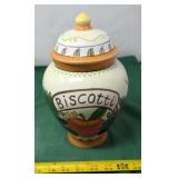 Ceramic Biscotti Cookie Jar