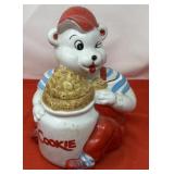 Vintage Ceramic Teddy Bear Cookie Jar. Often