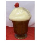 Vintage Ceramic Ice Cream Float Cookie Jar