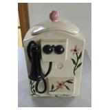 Telephone Cookie Jar - Missing Front Piece