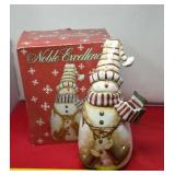 Noble Excellence  "Snow Mates" Snowman Cookie Jar