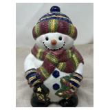 Ceramic Snowman Collectible. Likely produced by