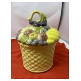 Fruit Basket Ceramic Cookie Jar 839