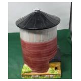Ceramic Silo Cookie Jar (Has Chips)