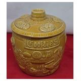 Ceramic Embossed Cookie Jar