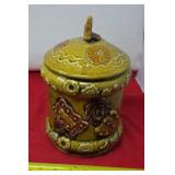 Vintage Avocado Light Green Cookie Jar