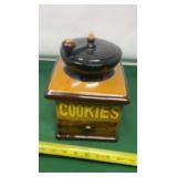 Coffee Grinder Ceramic Cookie Jar Made In Japan