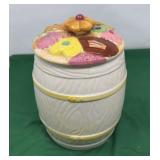 Vintage Napco "Cookies All Over" Barrel Cookie