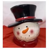 Ceramic Snowman Cookie Jar. Possibly