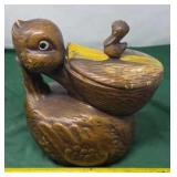 Pelican with Baby Cookie Jar. California Originals