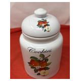 Vintage Ceramic Hand-Painted Cookie Jar