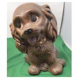 Vintage Ceramic Cocker Spaniel Dog Cookie Jar.