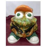 Decorative Ceramic Frog Cookie Jar