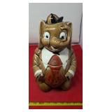 Vintage Brown Elephant With Red Necktie &