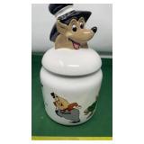 1996 Porcelain Jim Beam White Fox Cookie Jar