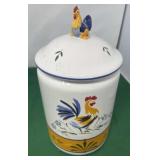 Ceramic Chicken Cookie Jar.  Avon