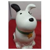 Ceramic Target Bullseye Dog Cookie Jar