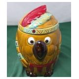Chief Owl Cookie Jar Canister - Made in Japan