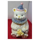 Vintage Ceramic "Boopsy the Clown Bear" Cookie Jar