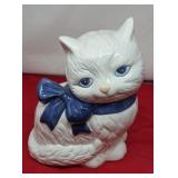 Vintage Ceramic Kitten Cookie Jar