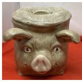 Ceramic "Pig in a Sack" Cookie Jar