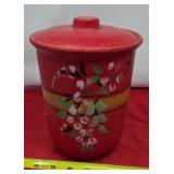 Vintage Ransburg Style Stoneware Cookie Jar