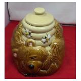 Vintage McCoy Pottery Sleeping Bear Cookie Jar
