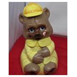 Yellow Bear Cookie Jar