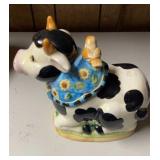 International Art Black and White Cow Cookie Jar
