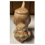 Vintage McCoy Thinking Dog Cookie Jar 0272
