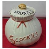 "Money Bag" Cookie Jar. Manufactured by Terrace
