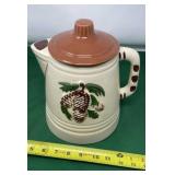 American Bisque Pine Cone Coffee Pot Cookie Jar