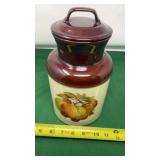McCoy Ceramic Fruit Print Cookie Jar