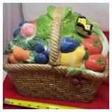 Fruit Basket Cookie Jar