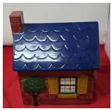 Ceramic Country Cottage Cookie Jar