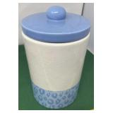 Ceramic Blue and White Cookie Jar