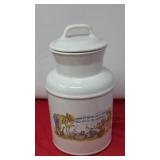 Vintage White McCoy Cookie Jar Canister
