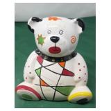 Hand Painted Teddy Bear Cookie Jar