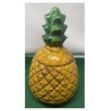 Ceramic Pineapple Cookie Jar Has A Crack