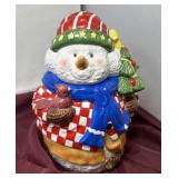 Ceramic Snowman Cookie Jar