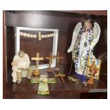 Crosses, Rosaries, and Mother Marry Statue