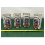 4 Illini Beer 1983 Full Unopened Cans.