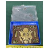 World War II Cap Badge and Insignia Set in