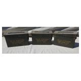 3 US Military 30 Cal. Ammo Boxes