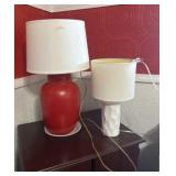 Red And White Lamps