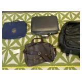 Hard Plastic Carrying Case, Two Wheel Leather